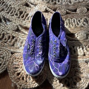 Purple Lightning Vans